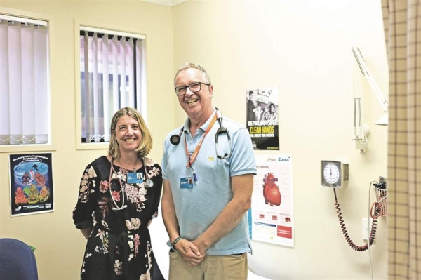 Dr Gerry Devlin and Cardiology Nurse Practitioner Tracy low